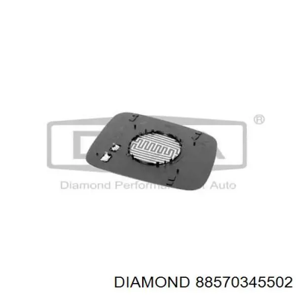 88570345502 Diamond/DPA Cristal de espejo retrovisor exterior izquierdo