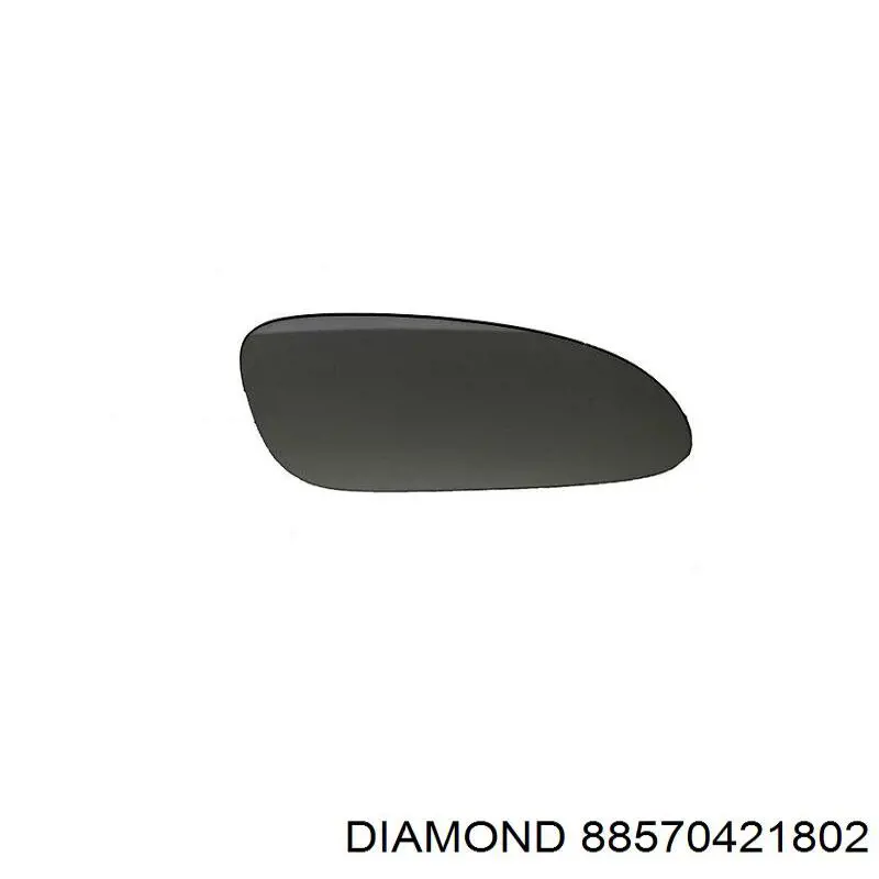 88570421802 Diamond/DPA cristal de espejo retrovisor exterior derecho