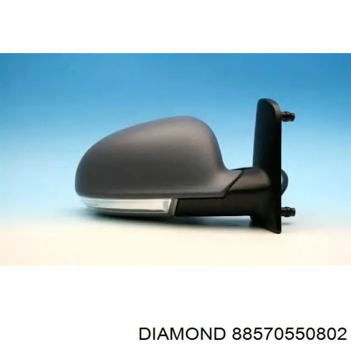 88570550802 Diamond/DPA cristal de espejo retrovisor exterior derecho