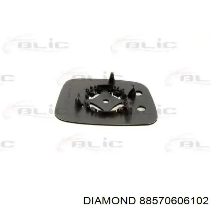 88570606102 Diamond/DPA cubierta de espejo retrovisor derecho