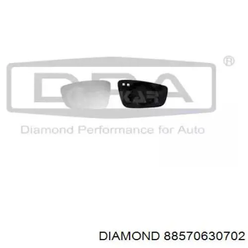88570630702 Diamond/DPA Cristal de espejo retrovisor exterior izquierdo