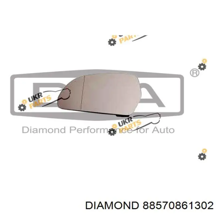 Cristal de espejo retrovisor exterior izquierdo Diamond/DPA 88570861302 precio, desde 19,92 EUR