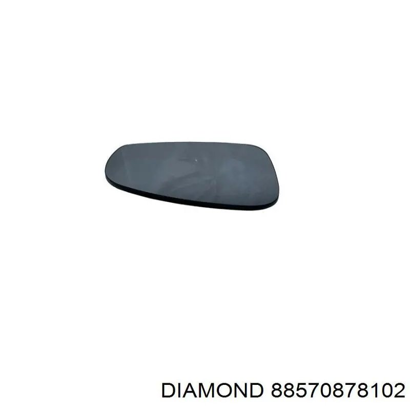 Cristal de retrovisor exterior derecho para Skoda Fabia (5J5, 545)