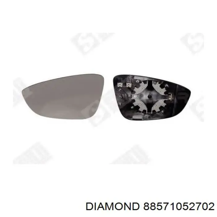 Cristal de espejo retrovisor derecho Diamond/DPA 88571052702 precio, desde 25,12 EUR