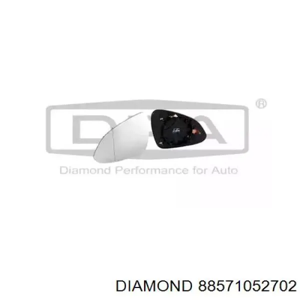 88571052702 Diamond/DPA cristal de espejo retrovisor exterior derecho