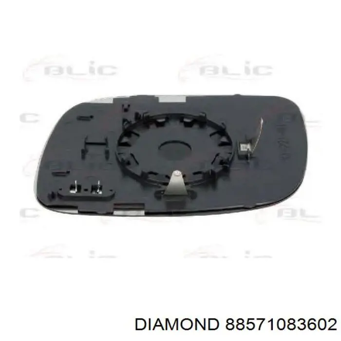 88571083602 Diamond/DPA cristal de espejo retrovisor exterior derecho