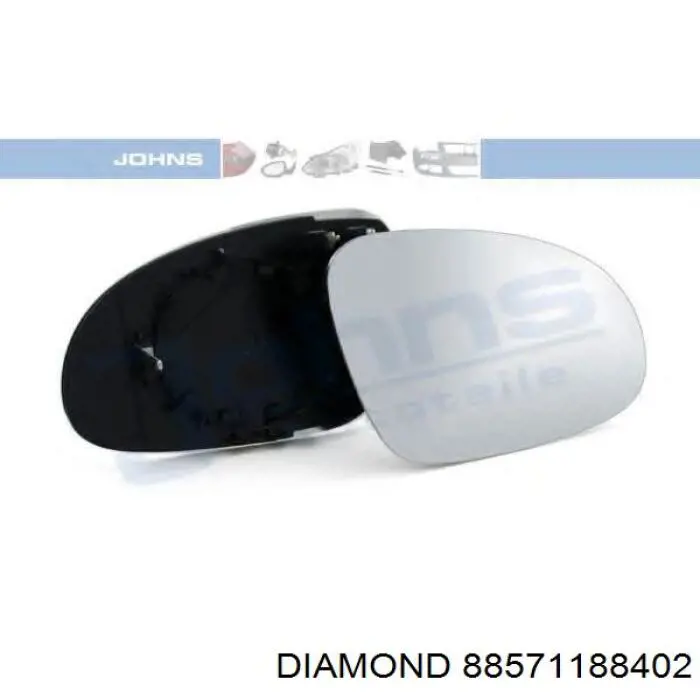 88571188402 Diamond/DPA espejo retrovisor izquierdo