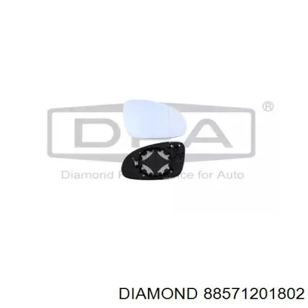 88571201802 Diamond/DPA cristal de espejo retrovisor exterior izquierdo