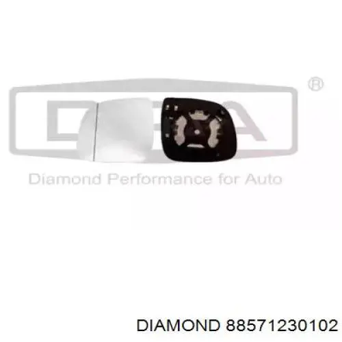 Cristal de espejo retrovisor derecho Diamond/DPA 88571230102 precio, desde 13,81 EUR