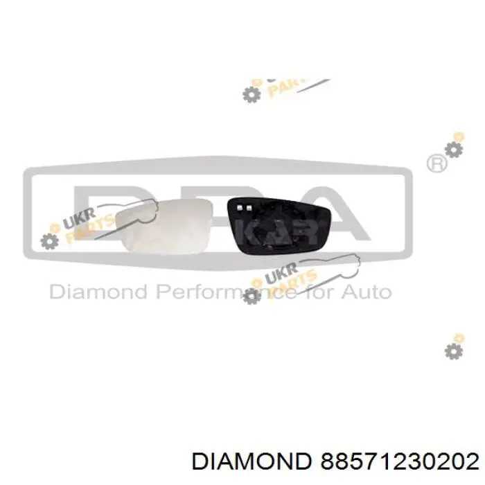 Cristal de espejo retrovisor exterior izquierdo Diamond/DPA 88571230202 precio, desde 13,78 EUR