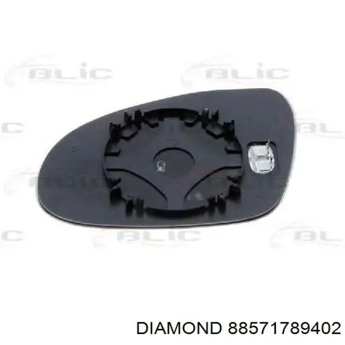 Cristal de espejo retrovisor exterior izquierdo 88571789402 Diamond/DPA