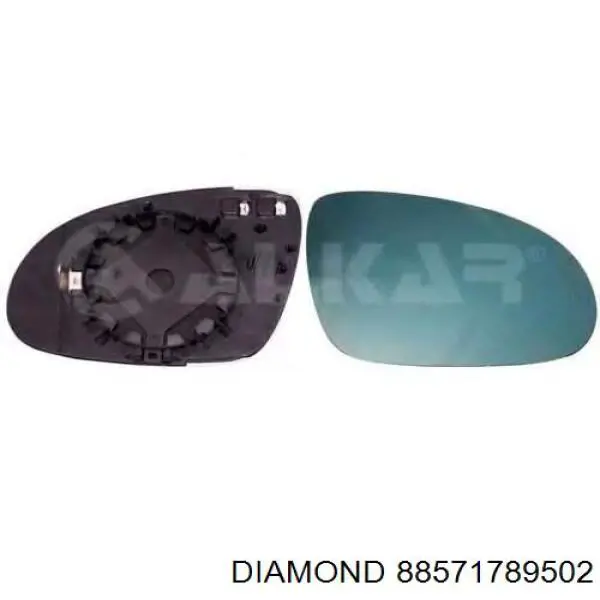 Cristal de espejo retrovisor derecho 88571789502 Diamond/DPA