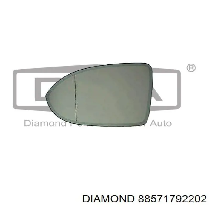 Cristal de retrovisor exterior derecho para Volkswagen Passat (B8, 3G2)