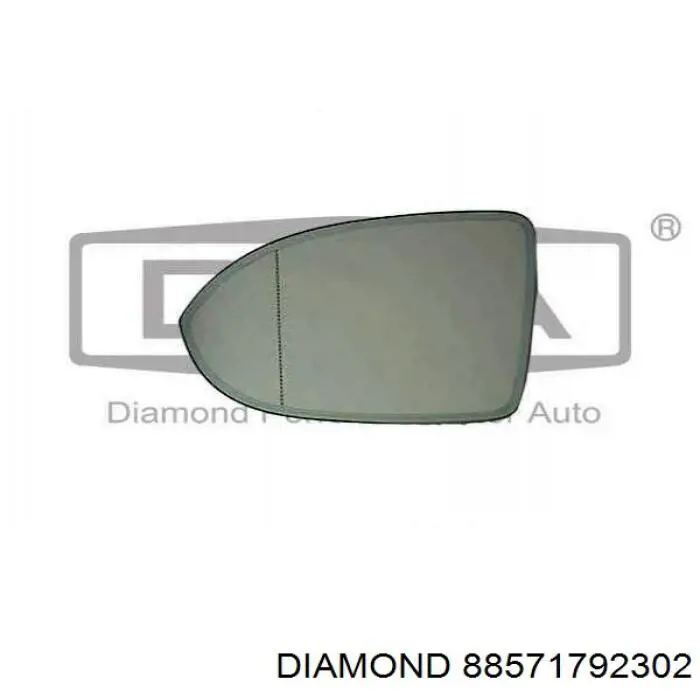 88571792302 Diamond/DPA cristal de espejo retrovisor exterior izquierdo