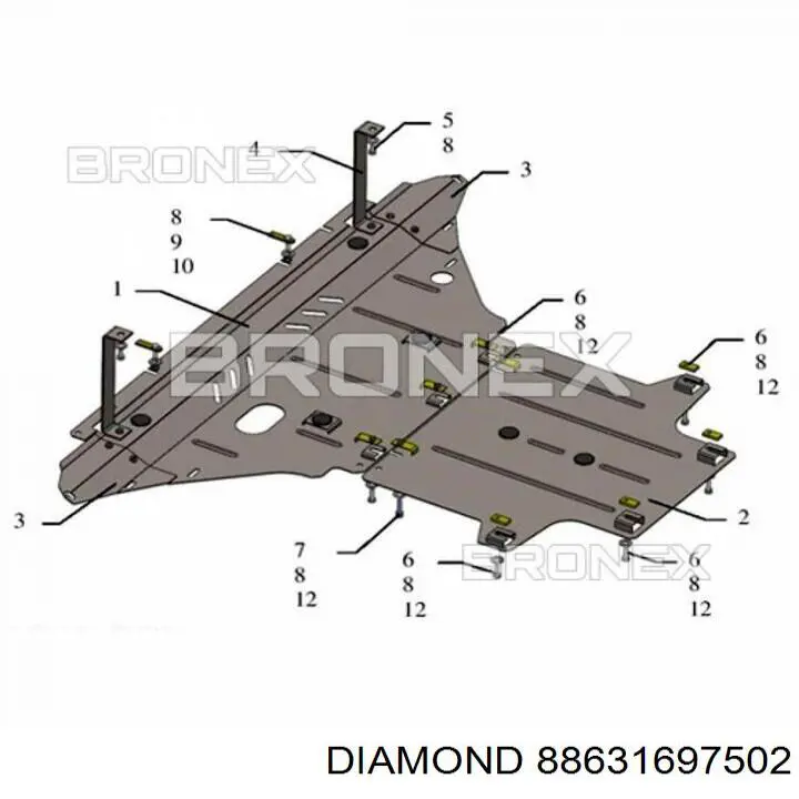88631697502 Diamond/DPA Protección de cárter