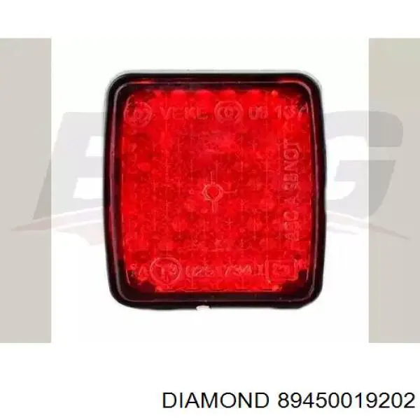 89450019202 Diamond/DPA reflector, parachoques trasero, izquierdo