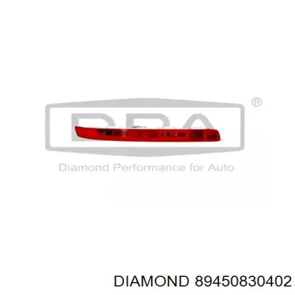 Piloto trasero izquierdo de parachoques Diamond/DPA 89450830402 precio, desde 78,33 EUR