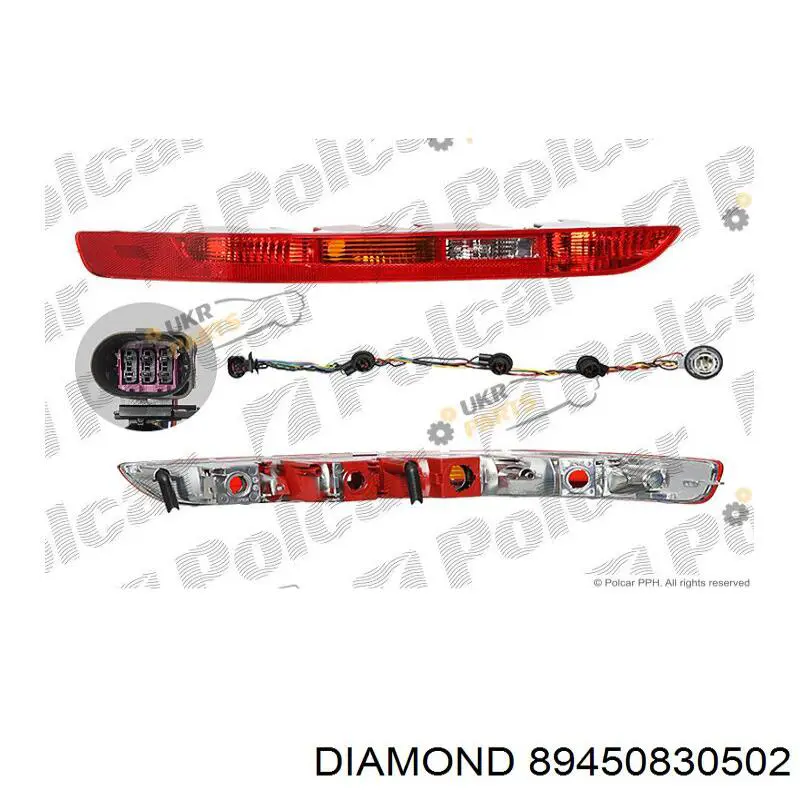 Comprar 89450830502 Diamond/DPA Luz trasera de parachoques derecha