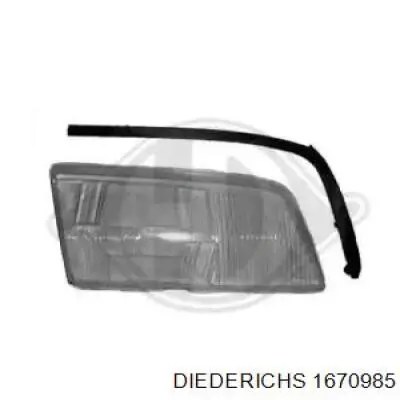 A2028260190 Mercedes cristal de faro izquierdo