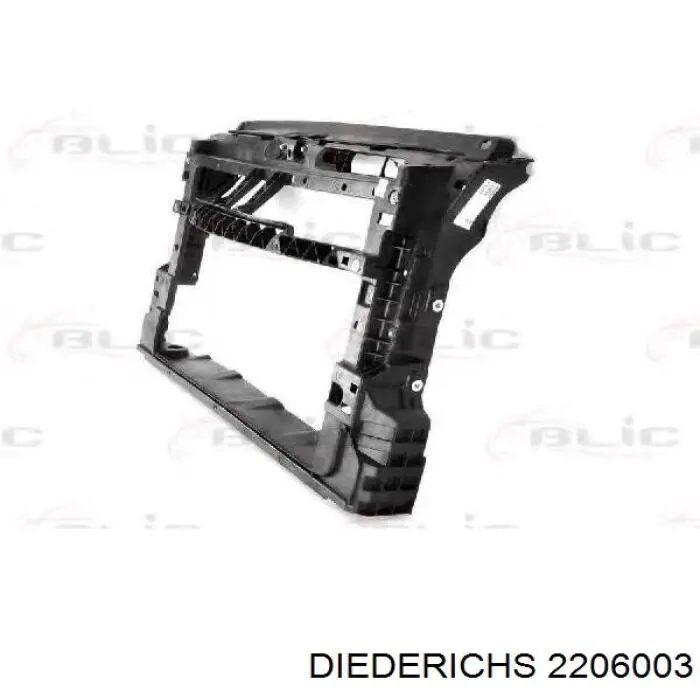 Soporte de radiador completo (panel de montaje para foco) Volkswagen Polo 5 (6R)