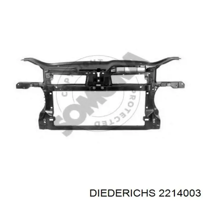 1K0805588P VAG Soporte de radiador completo (panel de montaje para foco)