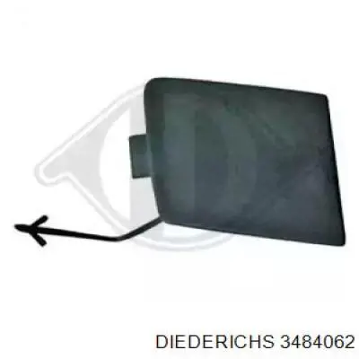 7414TC Peugeot/Citroen Cobertura de parachoques, enganche de remolque, delantera 