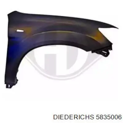 Guardabarros delanteros derecho Diederichs 5835006 precio, desde 65,57 EUR