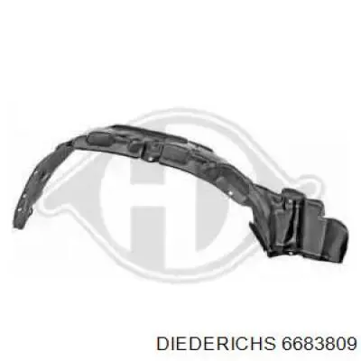 Guardabarros interior, aleta delantera, izquierdo para Toyota Hilux (N)