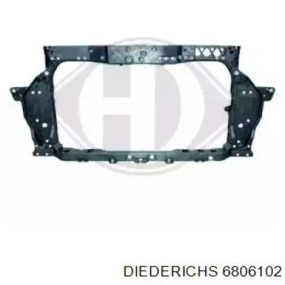 6806102 Diederichs soporte de radiador completo