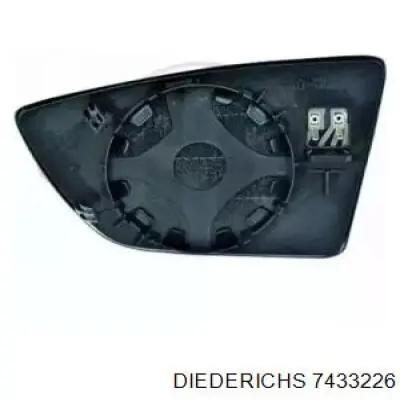 7433226 Diederichs cristal de espejo retrovisor exterior derecho