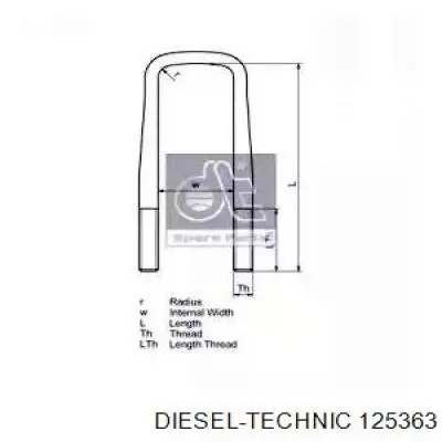1.25363 Diesel Technic brida de ballesta
