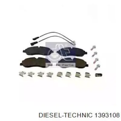 13.93108 Diesel Technic pastillas de freno delanteras