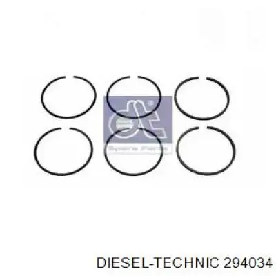 4.90806 Diesel Technic juego segmentos émbolo, compresor, para 1 cilindro, std