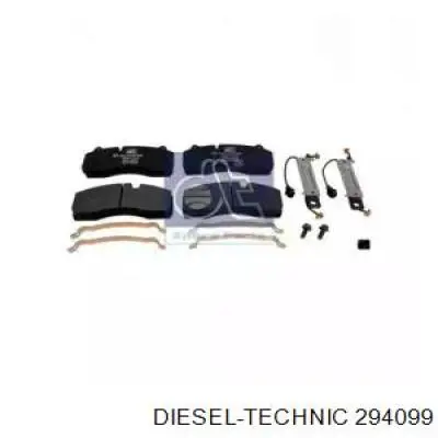 Pastillas de freno delanteras DIESEL TECHNIC 294099