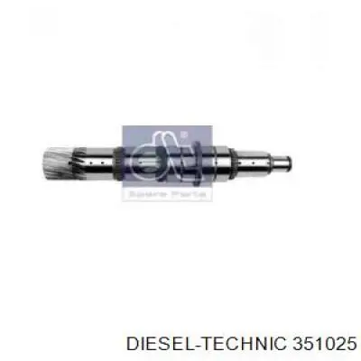 3.51025 Diesel Technic arbol (eje Secundario para Caja de Cambios)