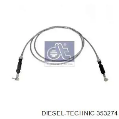 353274 Diesel Technic cable de accionamiento, caja de cambios (selección de marcha)