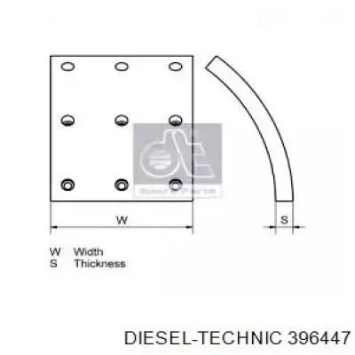 81502216025 MAN forron del freno delantero (camion)