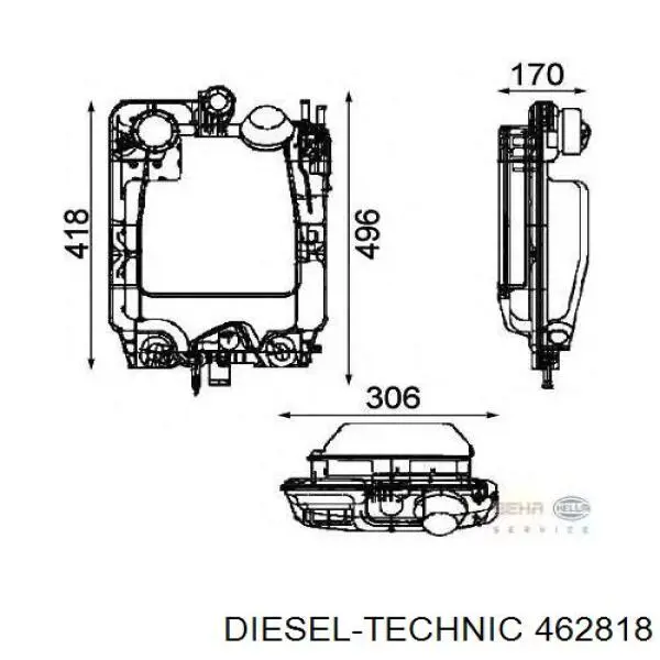 4.62818 Diesel Technic botella de refrigeración