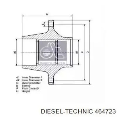 9463560201 Mercedes Buje de rueda trasero