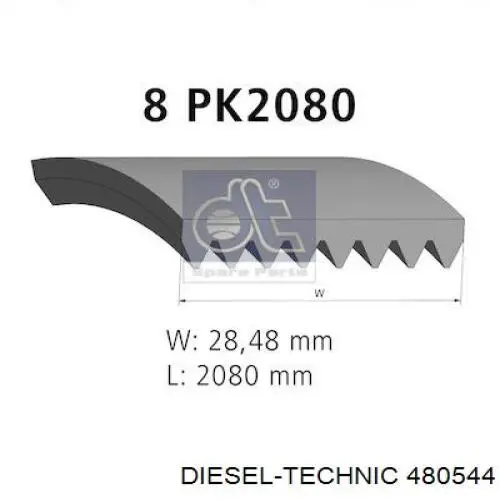 4.80544 Diesel Technic correa trapezoidal