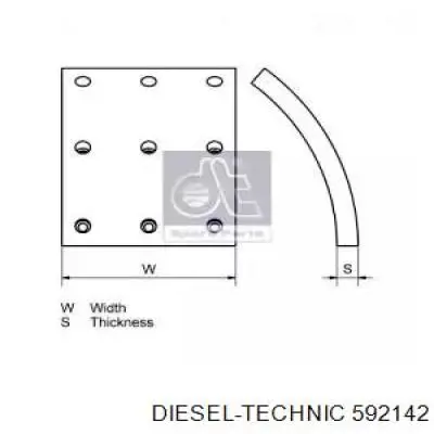 DBS902322 Hexen forron del freno trasero (camion)