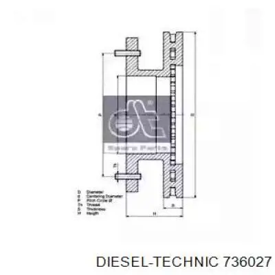 713705 Errevi disco de freno trasero