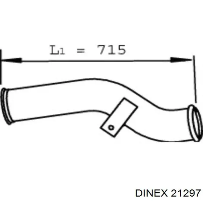 Tubo de admisión del silenciador de escape delantero Dinex 21297 precio, desde 220,36 EUR