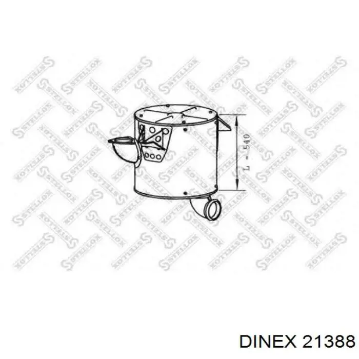 Silenciador central y trasero Dinex 21388 precio, desde 686,32 EUR
