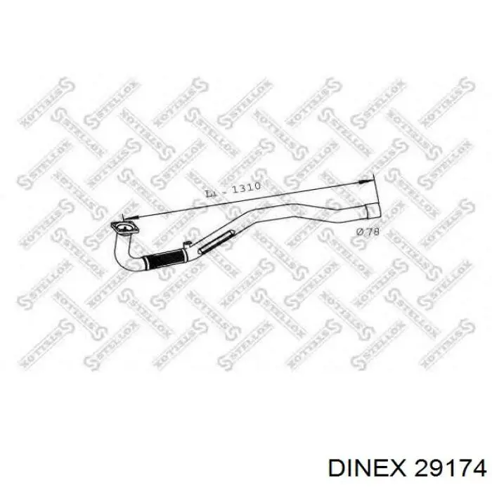 Tubo de escape delantero Dinex 29174 precio, desde 178,89 EUR