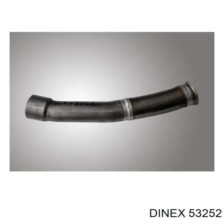 53252 Dinex Tubo de admisión del silenciador de escape delantero