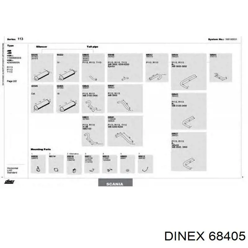 Silenciador posterior Dinex 68405
