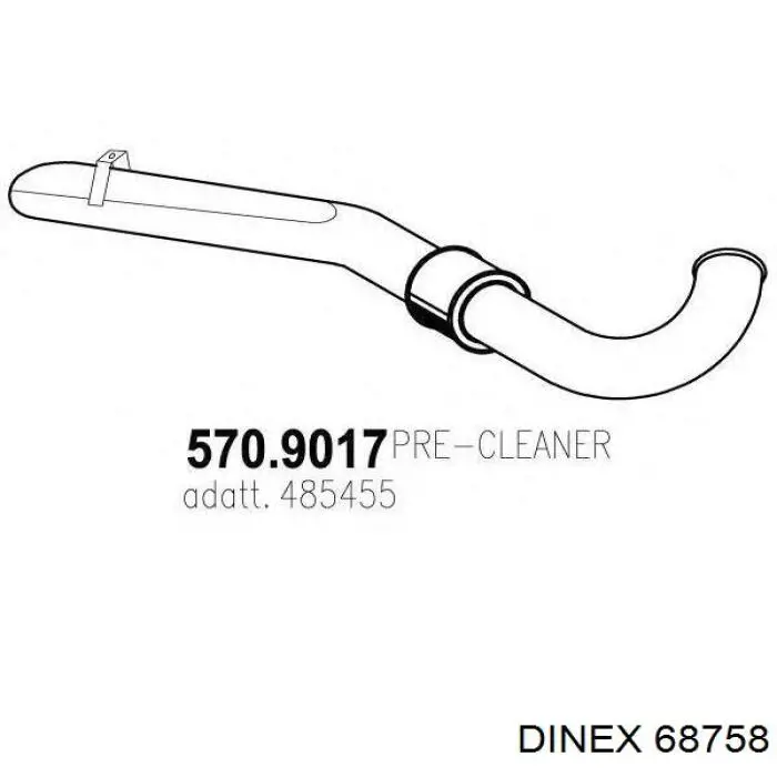 Silenciador trasero Dinex 68758 precio, desde 381,98 EUR