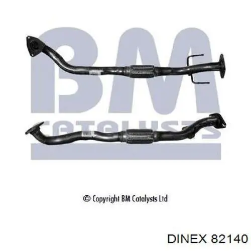 Tubo flexible de escape 82140 Dinex