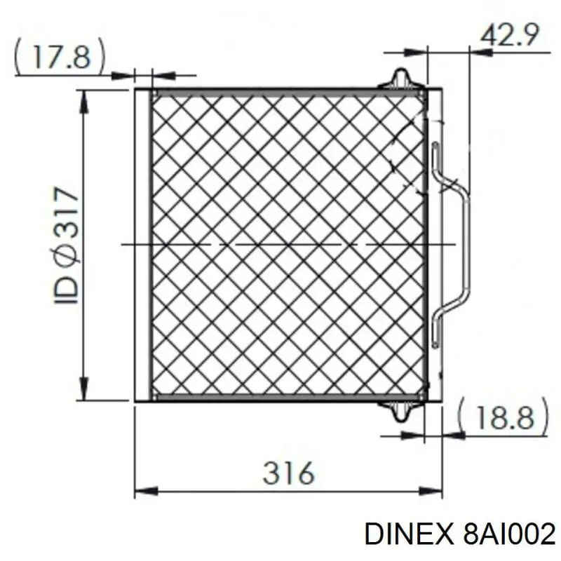 Catalizador Dinex 8AI002 precio, desde 712,64 EUR